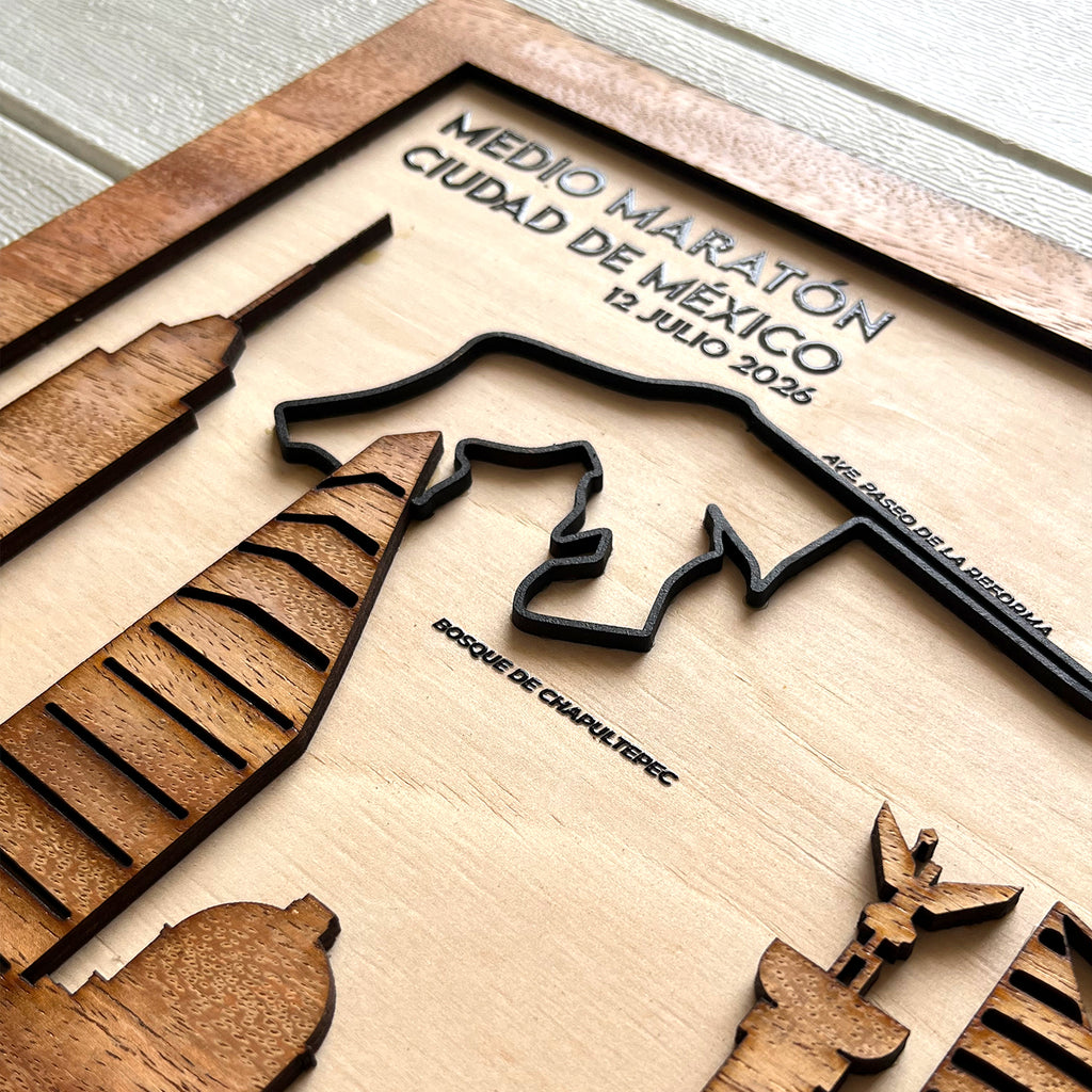 Cuadro Skyline - Medio Maratón Ciudad de México 2026